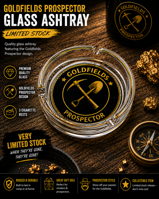 Goldfields Prospector Glass Ashtray - Limited Stock