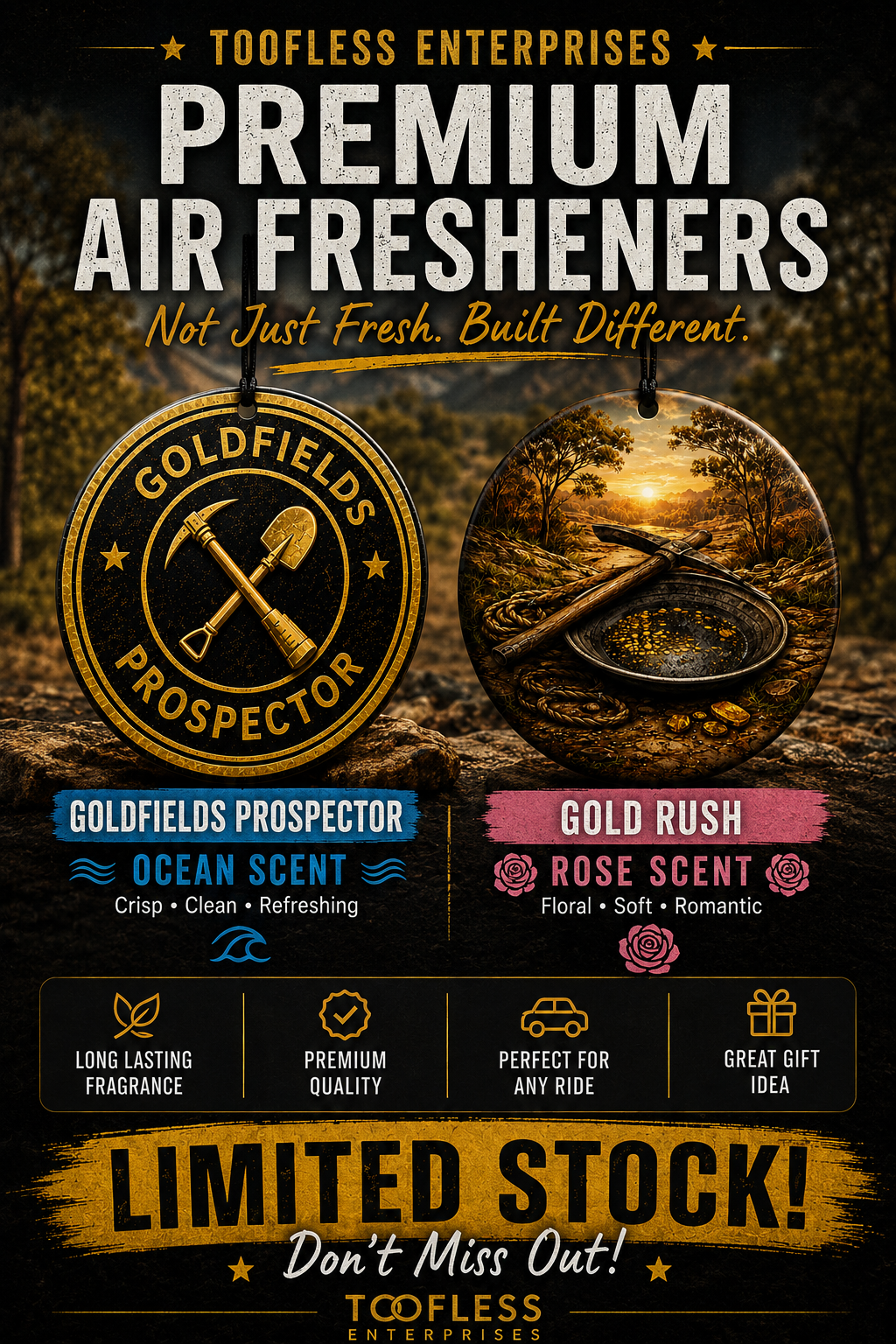 Toofless Prospecting Air Fresheners